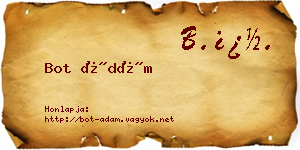 Bot Ádám névjegykártya