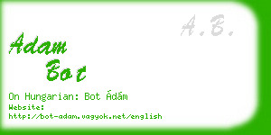 adam bot business card